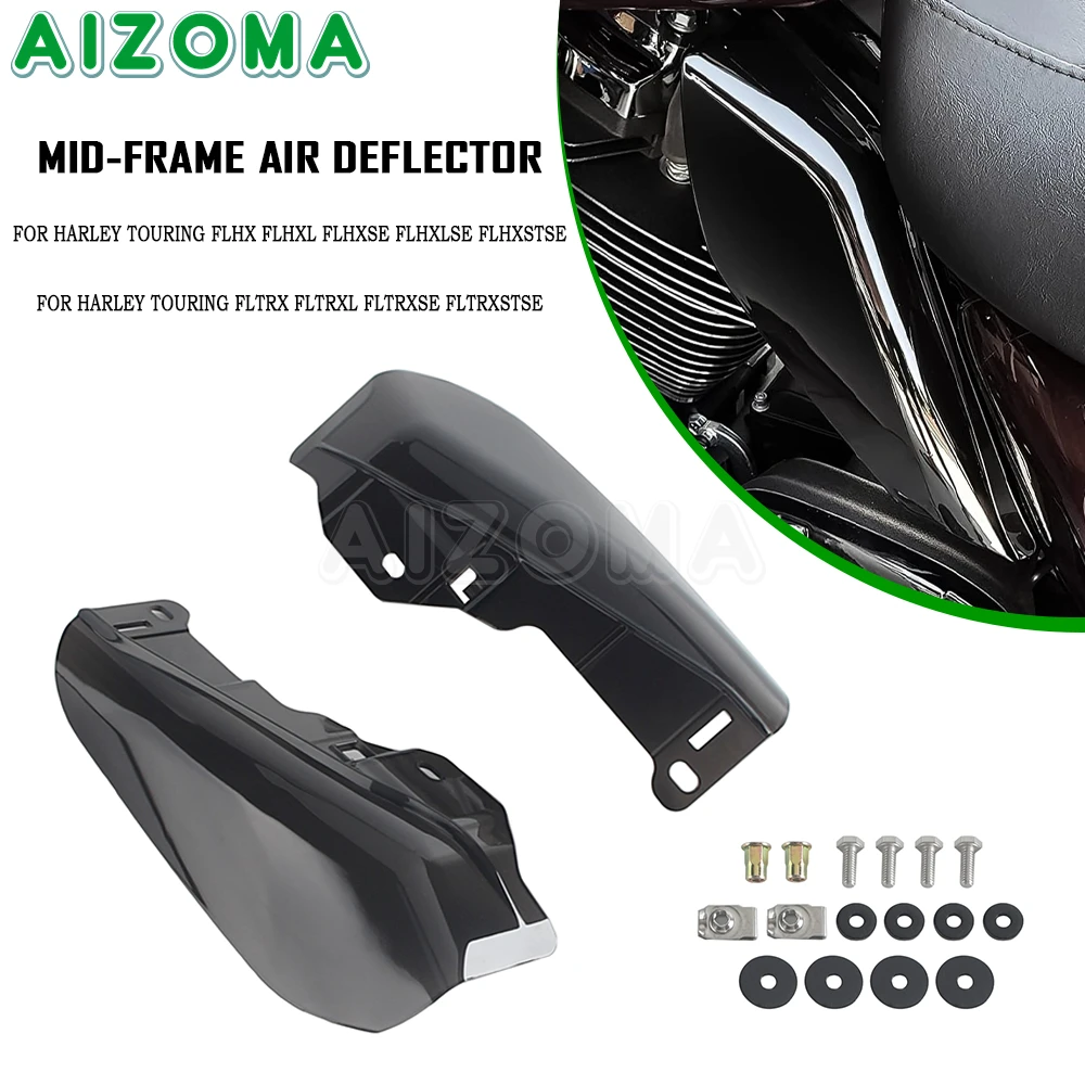 

Motorcycle Heat Deflector Mid-Frame Air Shield Trim For Harley Touring Street Glide FLHX FLHXLSE Road Glide FLTRX FLTRXL 23-26