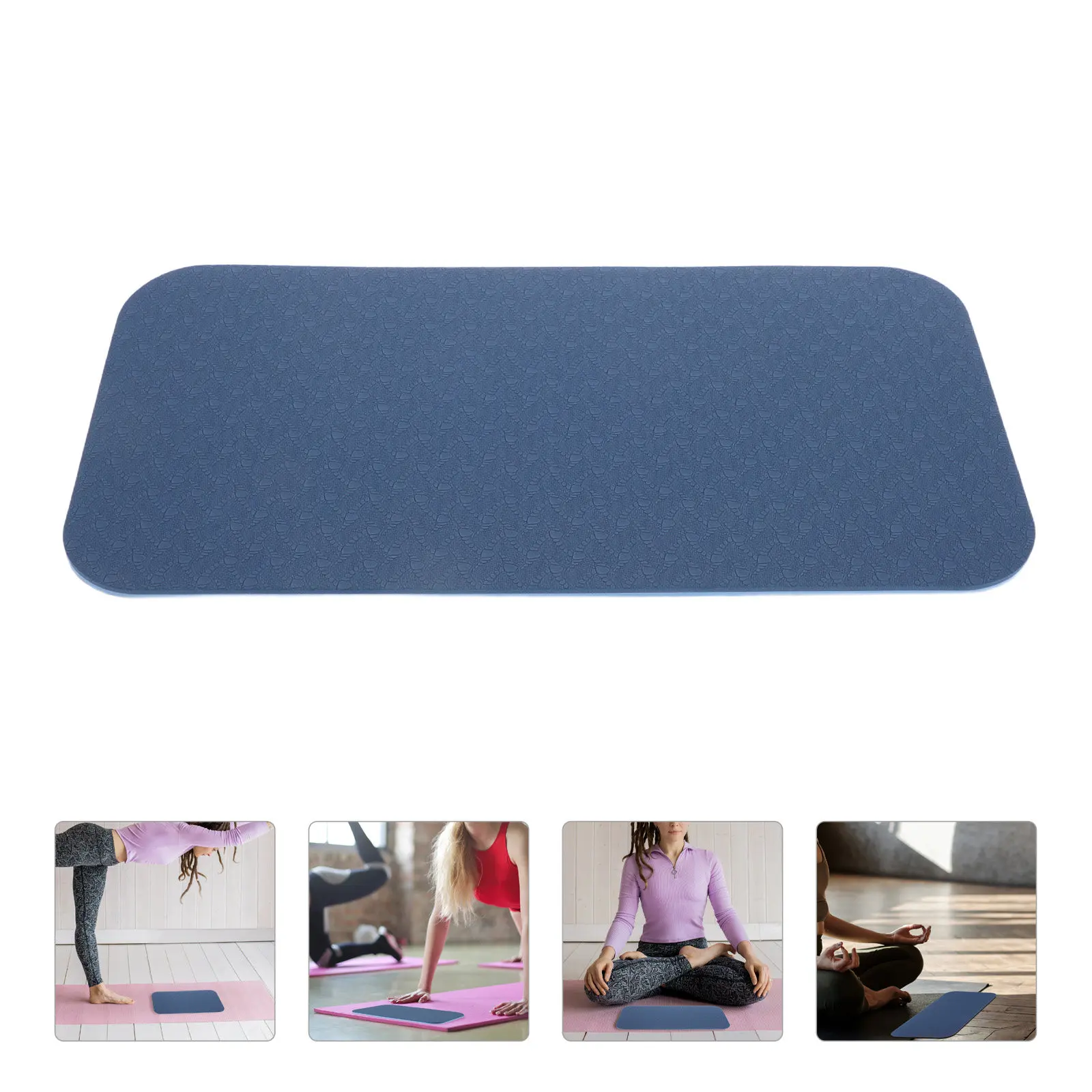 Thick Wide Tpe Yoga Mat Non Slip Exercise Mat for Home Gym Fitness Pilates Yoga Beginners Knee Protection Garden Kneeling Pad
