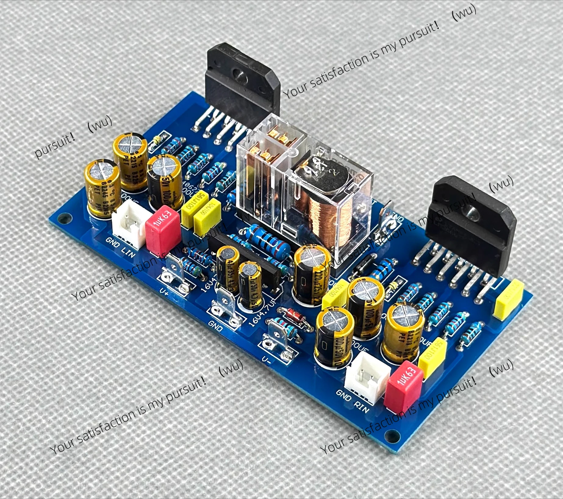 LM3886 Dual Channel with Speaker Protection Power Amplifier Board Parts Finished PCB Empty Board