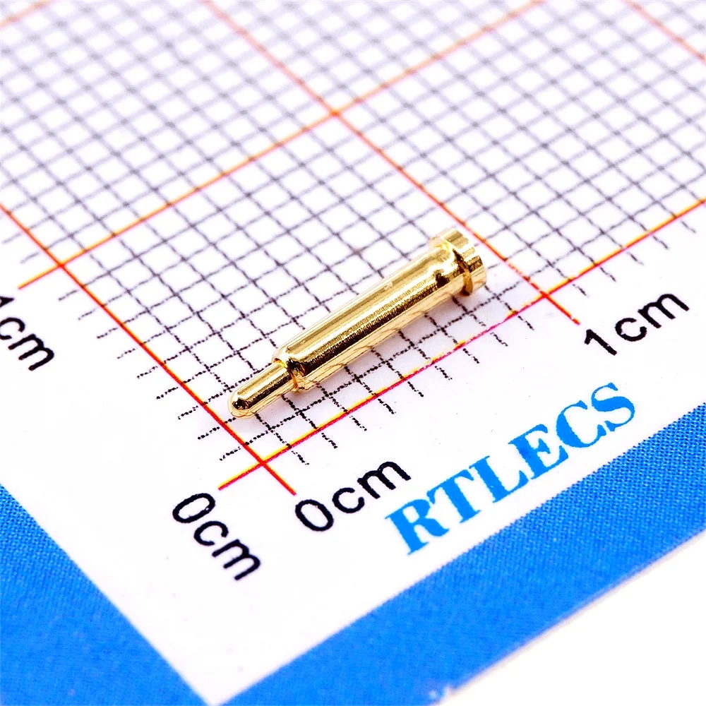 500/200/20Pcs Spring-Loaded Pogo Pin Connector 2A SMD Height Adjustable 1.6mm to 22.5mm DIP through Holes Test Probe Gold Plated