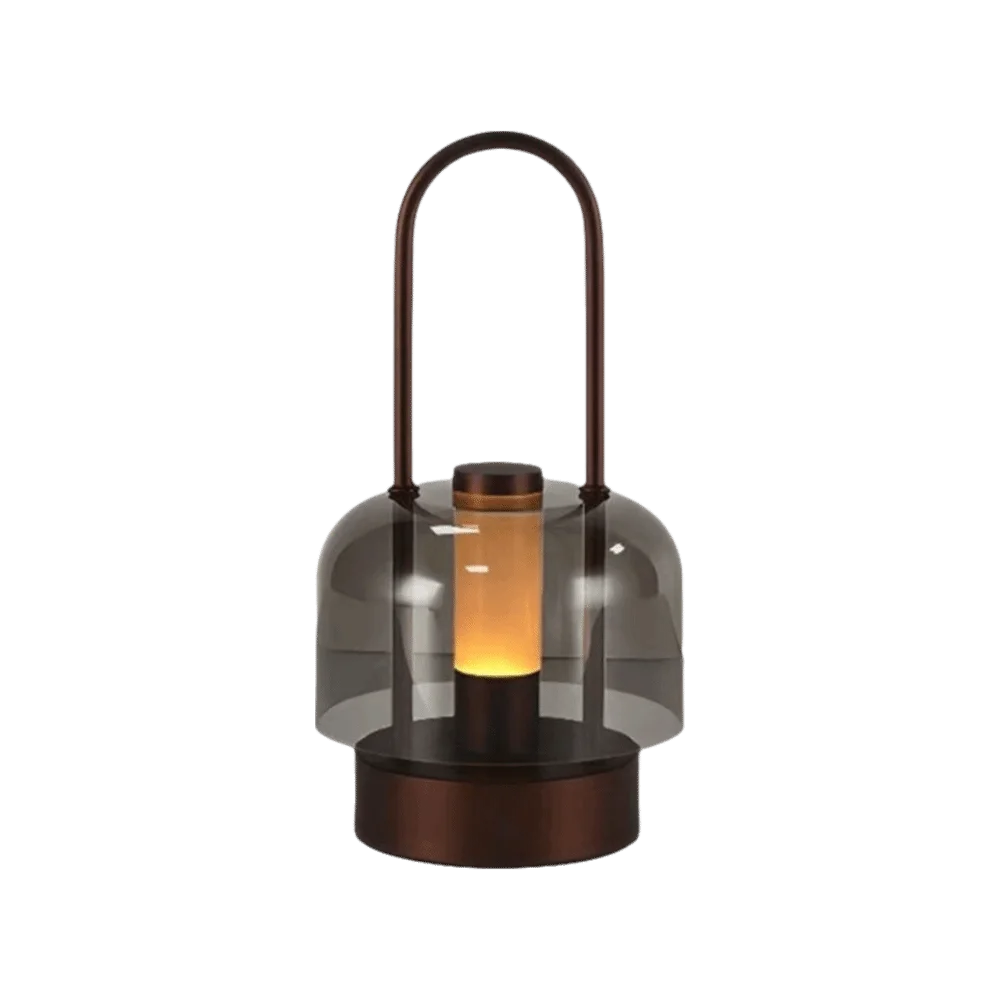 

Перезаряжаемая лампа в походном стиле с плавной регулировкой яркости, трехцветная настольная лампа с металлическим основанием, сенсорным выключателем, ночник для спальни