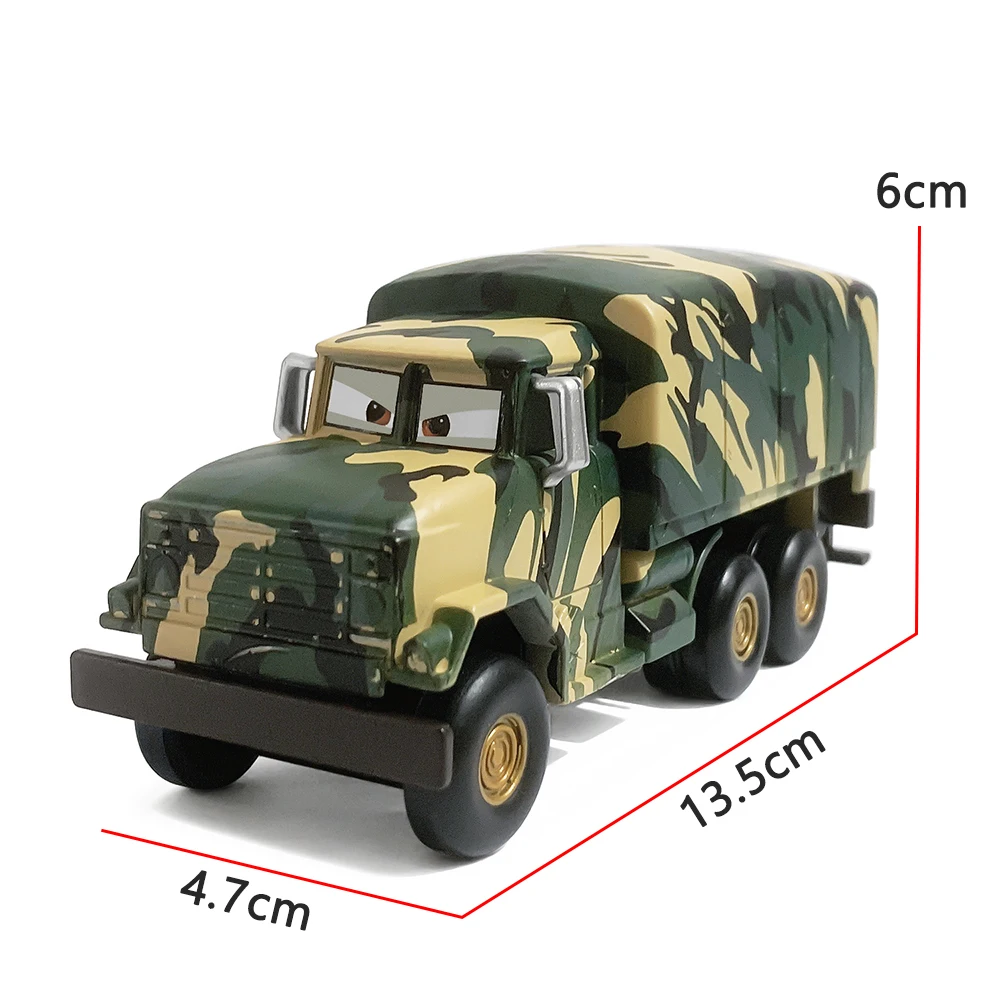 Pixar Cars Characters Private Andy Gilsdale Snow Desert Oasis Version Army Truck Alloy Diecast Model Truck Toys Christmas Gifts - view 2