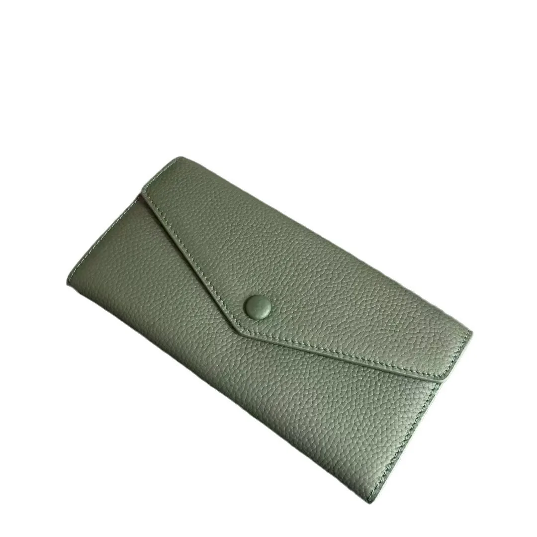 

Модный длинный кошелек, элегантный маленький клатч, чехол для телефона из натуральной кожи, вместительный кошелек.