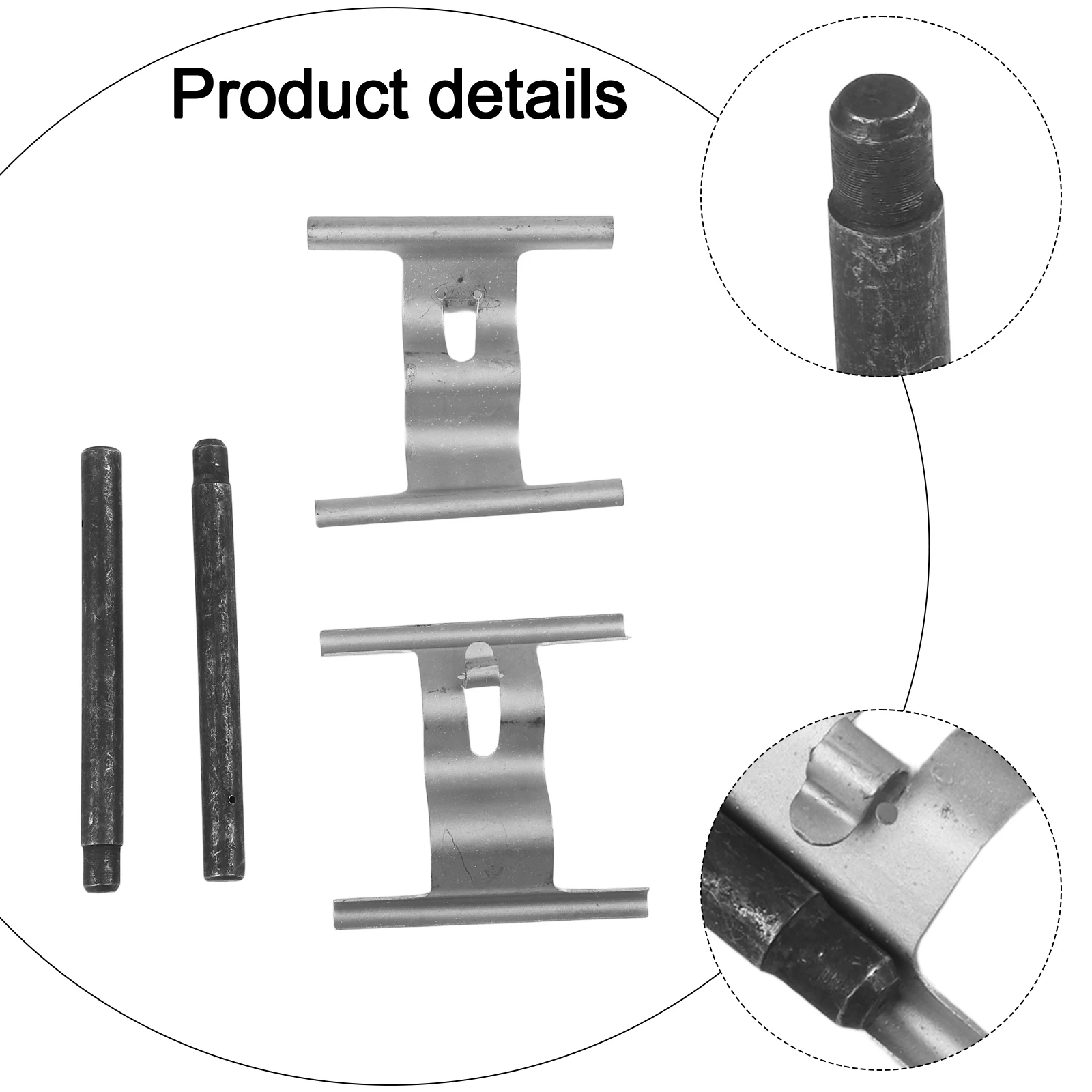 Silver Brake Pad Pin Kit Brake Pad Installation Easy Installation Iron Construction Practical Design For Q7 2006-2015