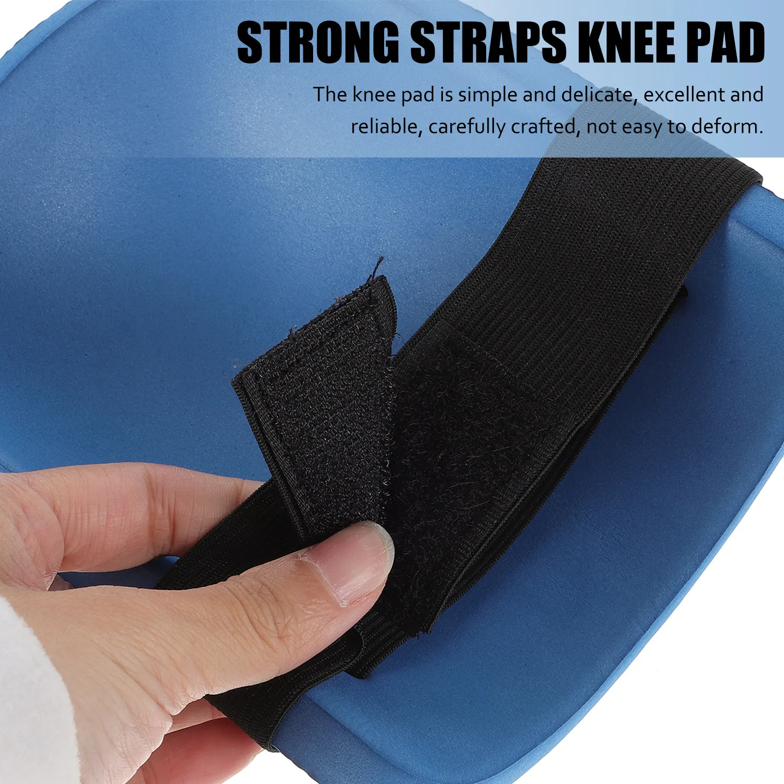 1Pair Non-Slip Work Knee Pads Heavy Duty Comfortable Pads for Construction Gardening Flooring Protection Strong Double Straps