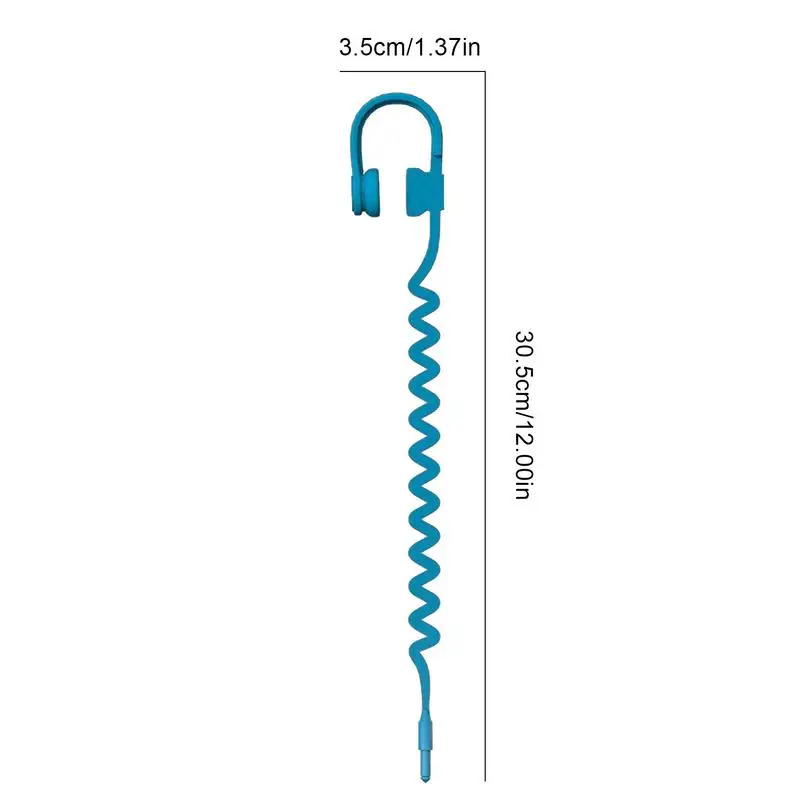 Silicone Page Folder for Reading, Book Marks, Creative Message Folder, Music Earphone Tag