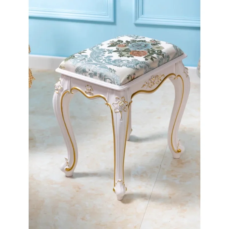 European dressing  simple bedroom makeup fabric shoe changing  creative small household dining table  livin