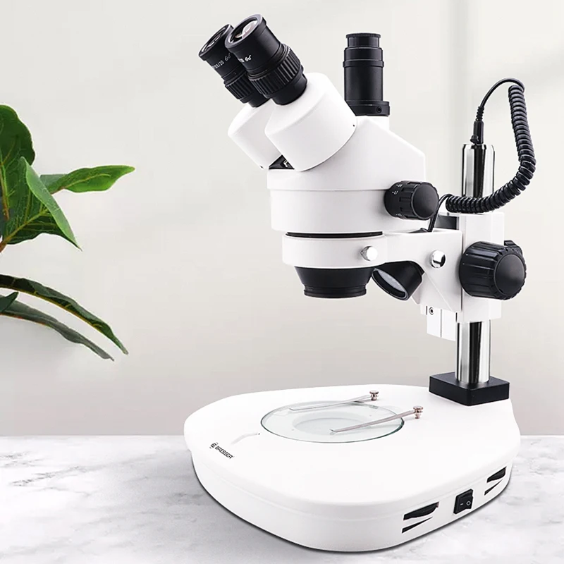 Multiple scenes stereo microscope, binocular high-definition optical professional microscope, 7-45 times continuous zoom