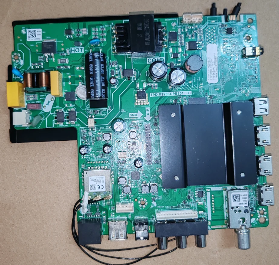 

TPD.RT2864.PB801(T) WIFI network webos TV motherboard for V400HJ-PE1 54--62V 65W