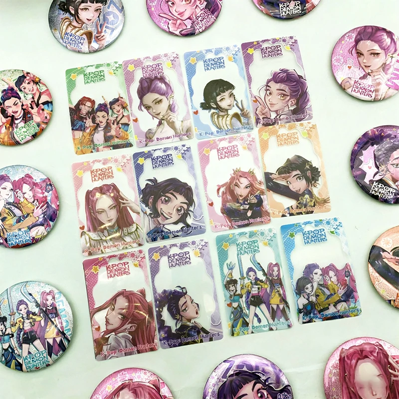 ตราสัญลักษณ์นักล่าปีศาจใหม่ 75 มม. กล่องสุ่ม ตราสัญลักษณ์ส่องแสงดาว แฟลชการ์ด กล่องลึกลับ อุปกรณ์คอสเพลย์ ของสะสมสำหรับแฟนๆ