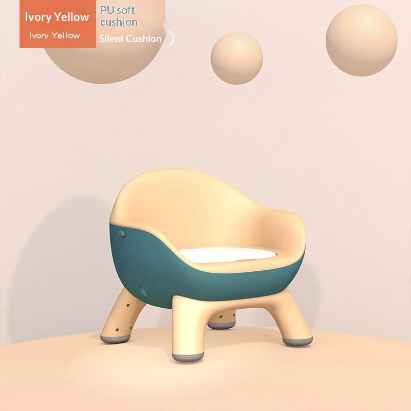 Sedia per bambini Seggiolino per bambini multifunzionale portatile Cuscino rimovibile regolabile Schienale Sedia da pranzo per bambini in plastica pieghevole