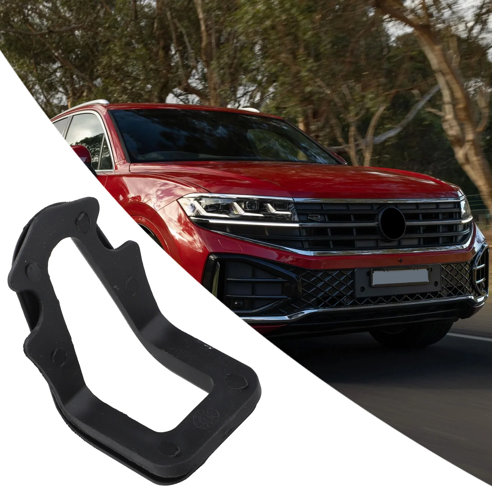 قفل باب السيارة وسادة قفل الباب امتصاص الصدمات المطاط 4M0837087 قفل الباب كتلة طوقا ل Q7 2016-2021 ل طوارق 2018-2025