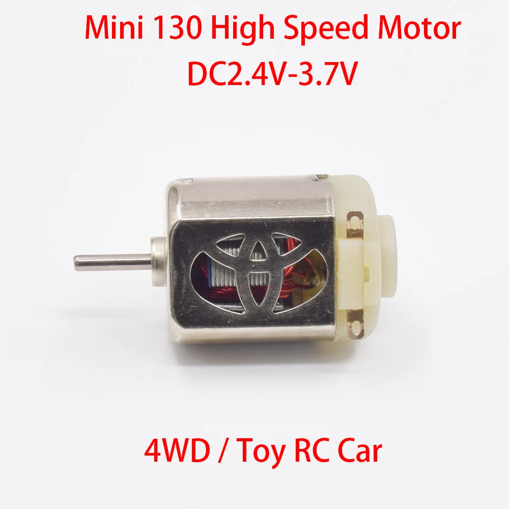 Mini FC-130 Carbon Brush Motor DC 2.4V 3V 3.2V 3.7V High Speed Mini 130 Electric Engine Cooling Hole for Toy 4WD Racing Slot Car