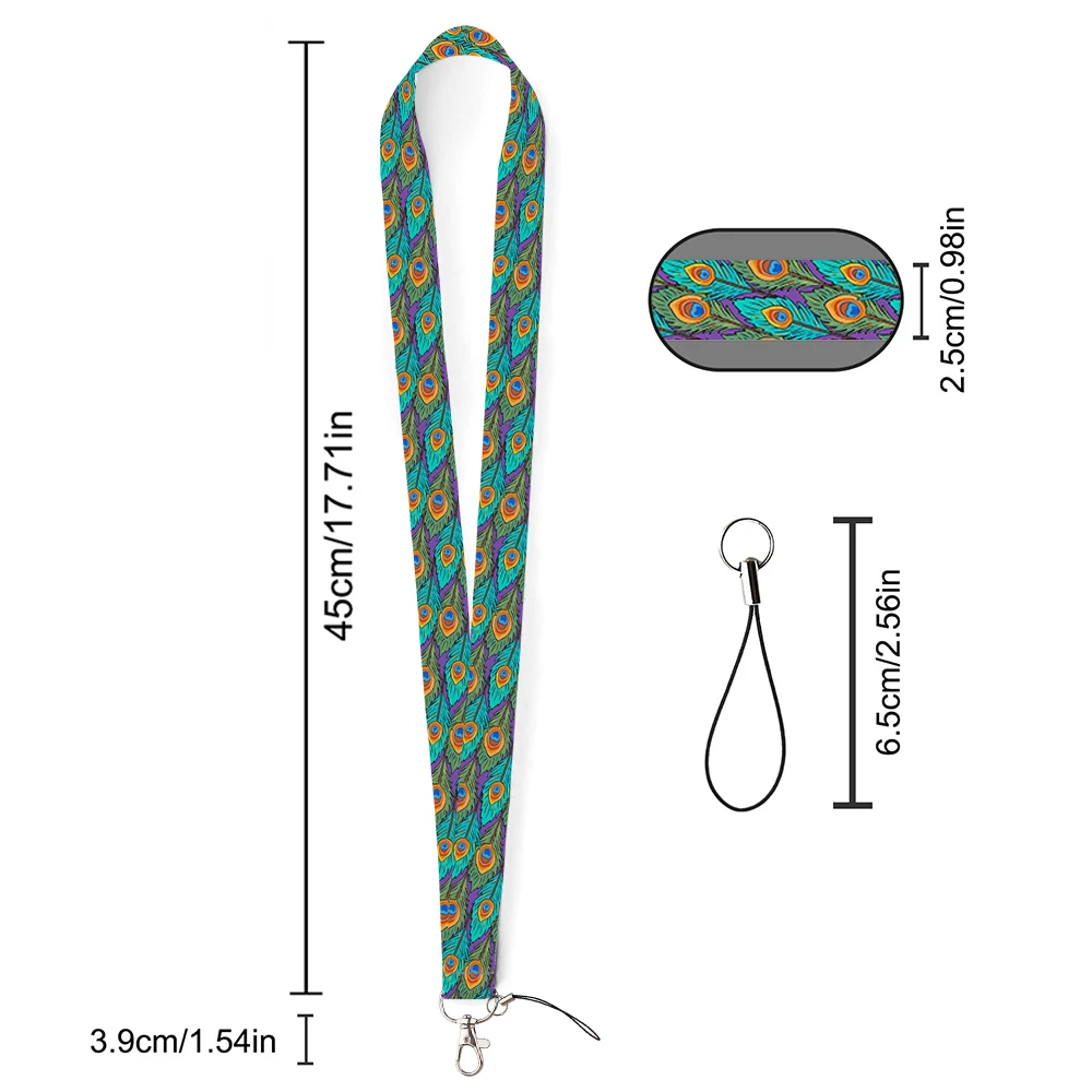 simple Hanging neck mobile phone hanging rope polyester webbing anti loss rope wholesale for children's and women's styles