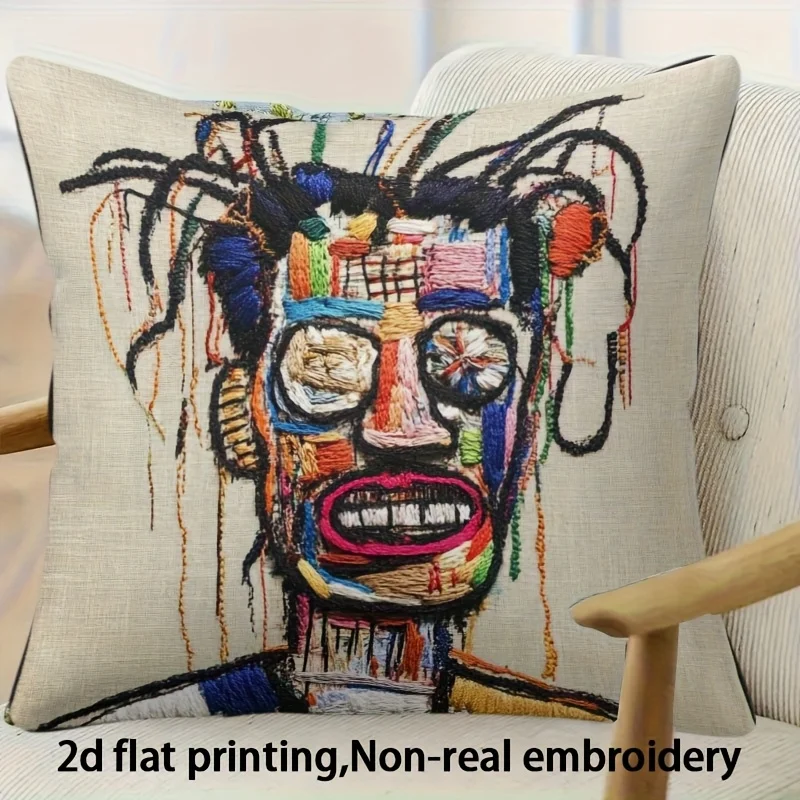 

A modern abstract pillow cover, suitable for decoration of living room, sofa and bedroom (without filling material)