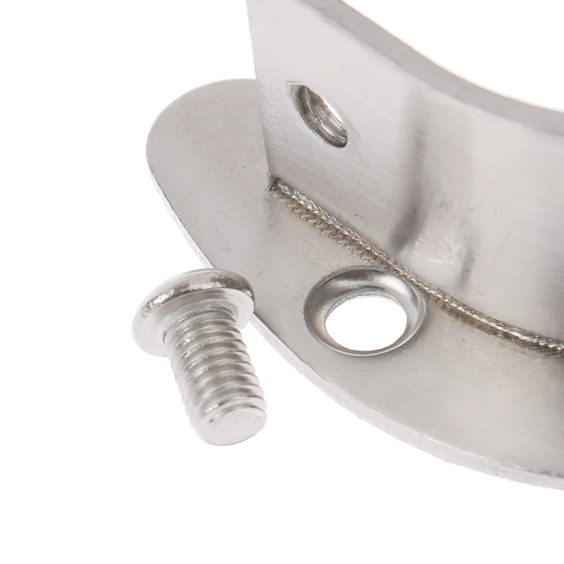 1PC 19mm 22mm 25mm 32mm Wardrobe Bracket Stainless Steel Rod Socket Flange Rod Holder