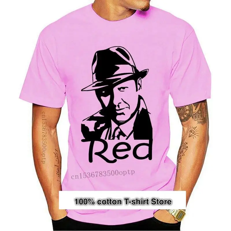 Camiseta de Nuevo rojo para hombre, camisa informal con estampado de la lista negra de Raymond Reddington