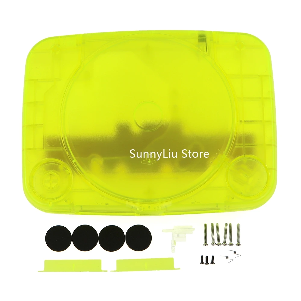 Full set shell case for PS1 one console Housing Translucent Case Shell For PS one PSOne Transparent Game Console case for PS1