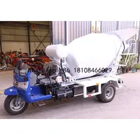 Mini Concrete Mixing Machines 1.5Cbm Gasoline Cement Mixer Truck For Construction Site