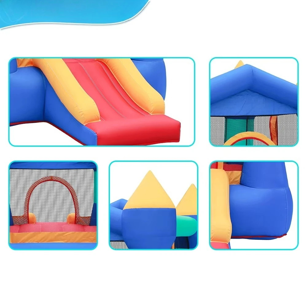 Artículos vendedores calientes Juegos al aire libre Fiesta Saltando Tobogán Castillo de aire Casa de rebote inflable