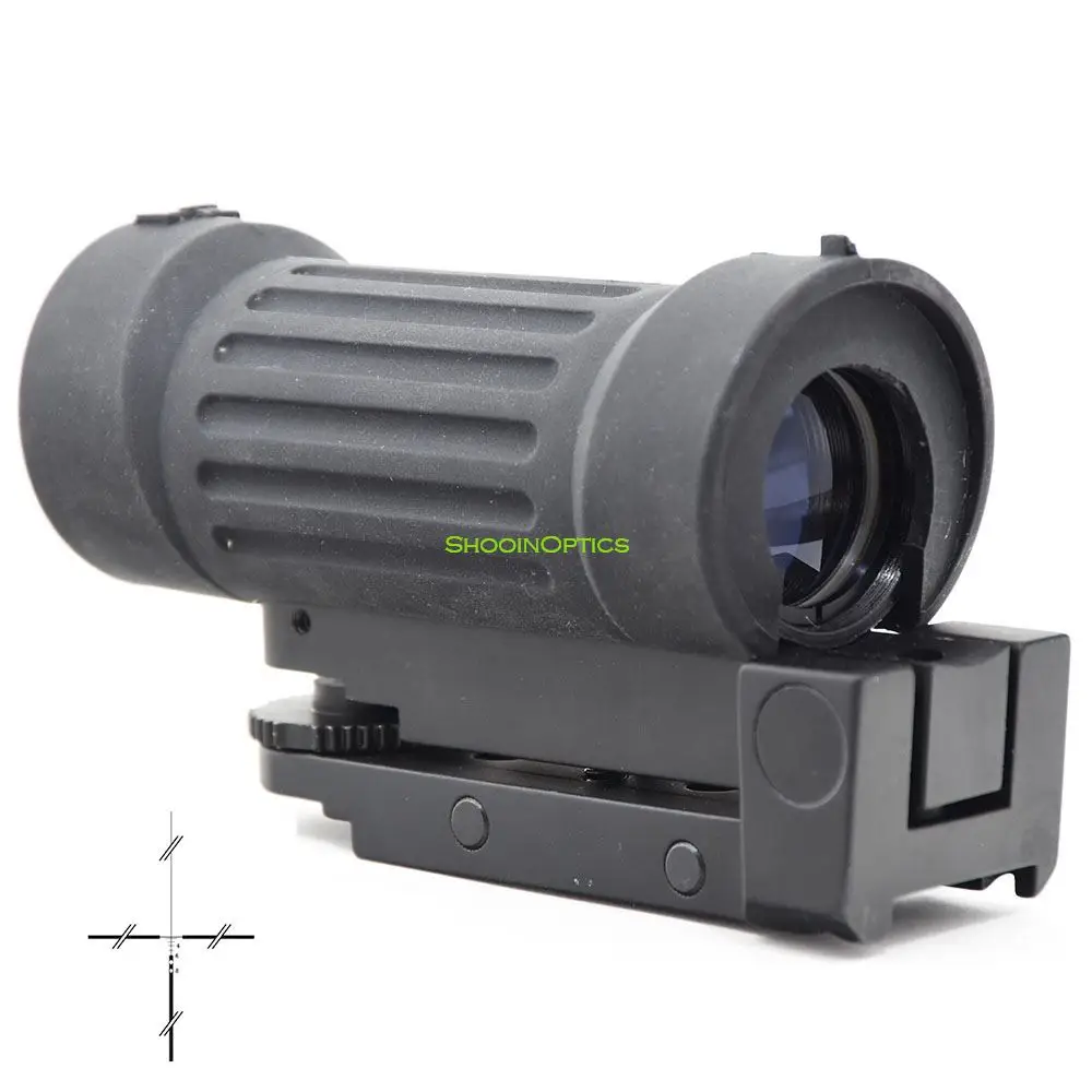 Tactical Type Scopes 4x30 Optical Sight Optics Scope 20mm Weaver Picatinny Mount Base With Rubber Full Protective Cover