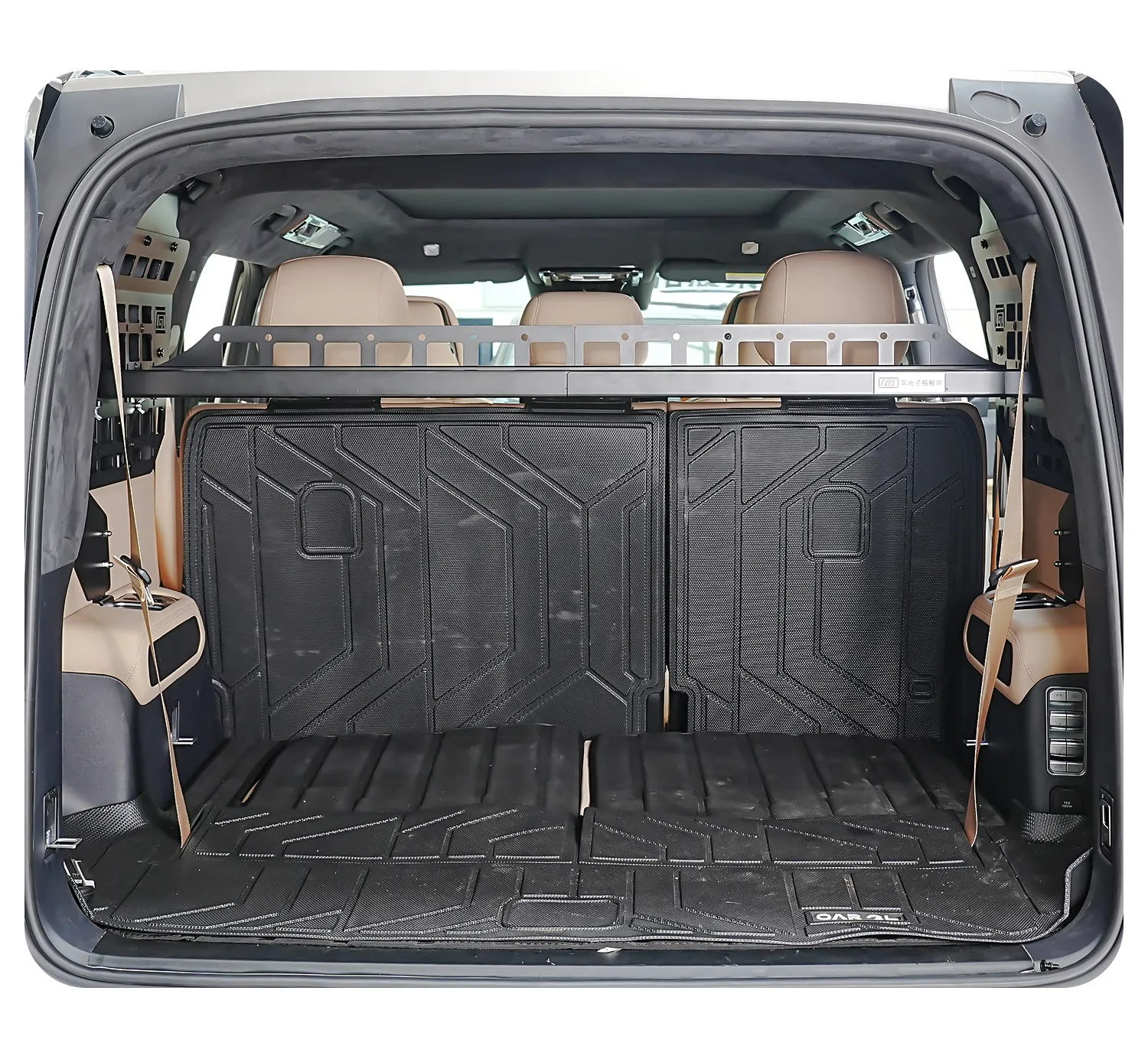 For BYD FangChengBao Leopard 8 Denza B8 2024 2025 2026 Molle Panel Rear Trunk Rack Modular Storage Luggage Carrier Organizer