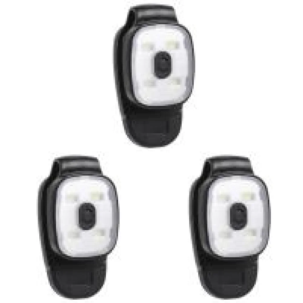 JOCESTYLE LED-Clip-Taschenlampe, 3 Beleuchtungsmodi, USB wiederaufladbar, LED-Clip-Lampe, Sicherheitswarnung, Lauflichter für nächtliches Gehen, Angeln ﻿ 4