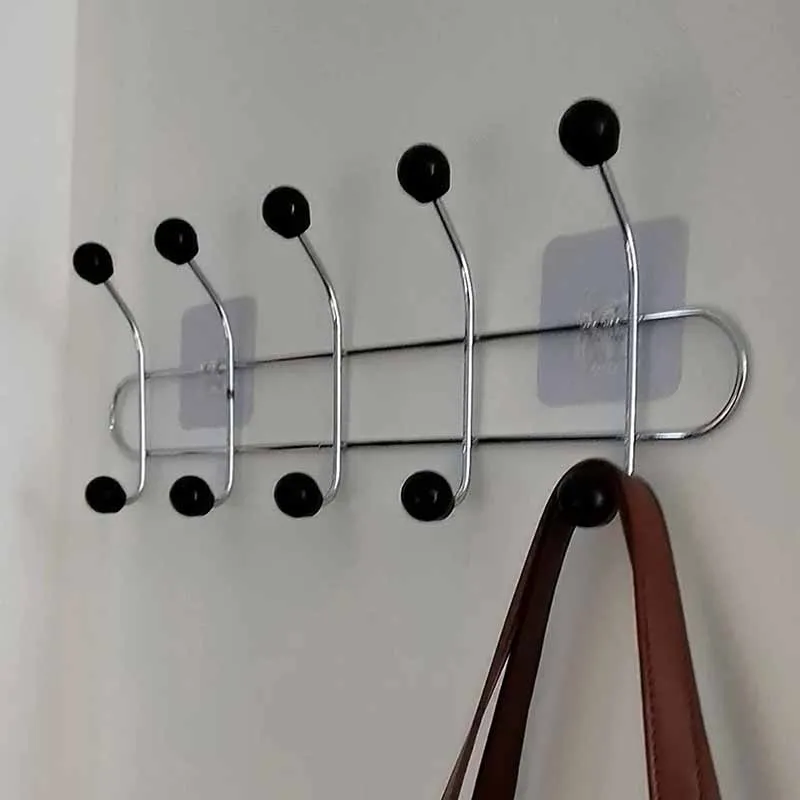 Portable Wall Coat Racks Entrance Hall Clothing Storage Hangers Living Room Backpack Cap Scarf Clothes Organizer Hanger Hooks