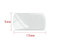 10mmx5mm Bubble Magnifer Rectangular Glass Lens Replacement for Date Window Watch Crystal YZC3217