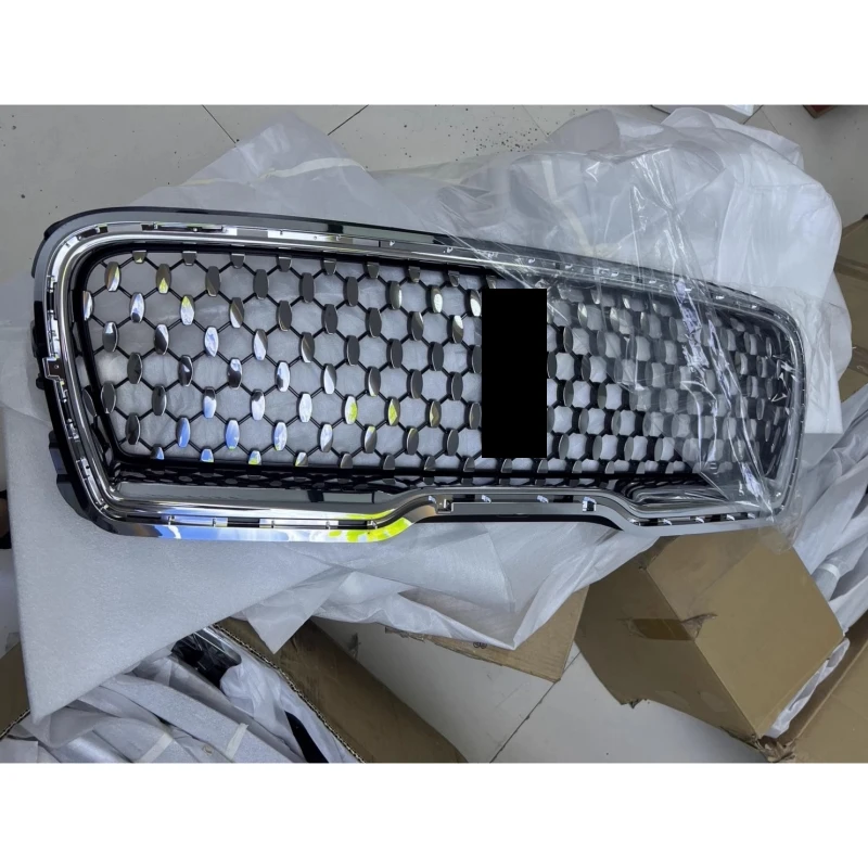 Chrome Front Grille Radiator Grill for Lincoln Nautilus 21-23 Modified New Style Bumper Net Car Body Kit Accessories