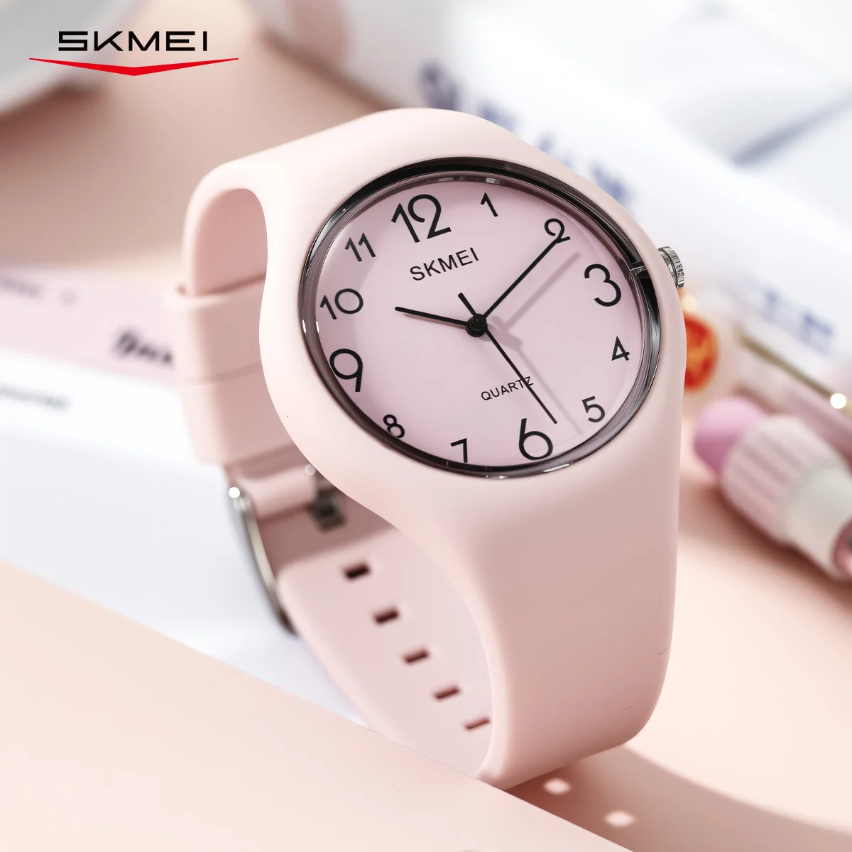 Reloj de pulsera SKMEI de cuarzo para niños para estudiantes al aire libre Casual creativo juvenil fresco deporte impermeable reloj Infantil para niños