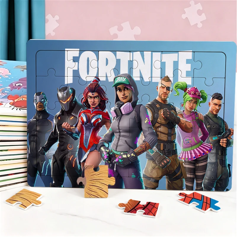 Cartoon Fortnites Puzzle 25 Pieces for Adults Educational Toys Gift Ideal for Living Room Bedroom Home Desk Decor Art Deco Style view 5