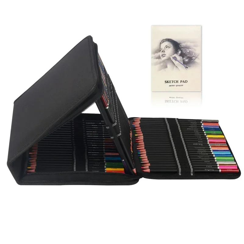 145 Pcs Sketching Pencil Drawing Tool Set Oily Colored Pencils Professional Art Painting Supplies Beginner Sketching Brushes Set