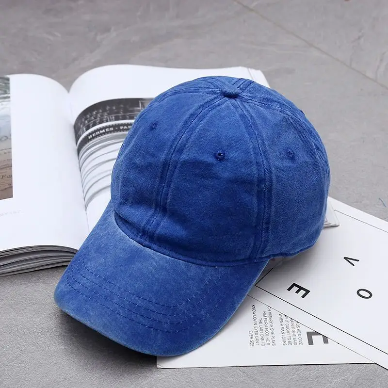Baseball Cap Breathable Denim Baseball Cap Vintage Sport Cap Lightweight Distressed Sun Hat For Outdoor Sunshade Shopping