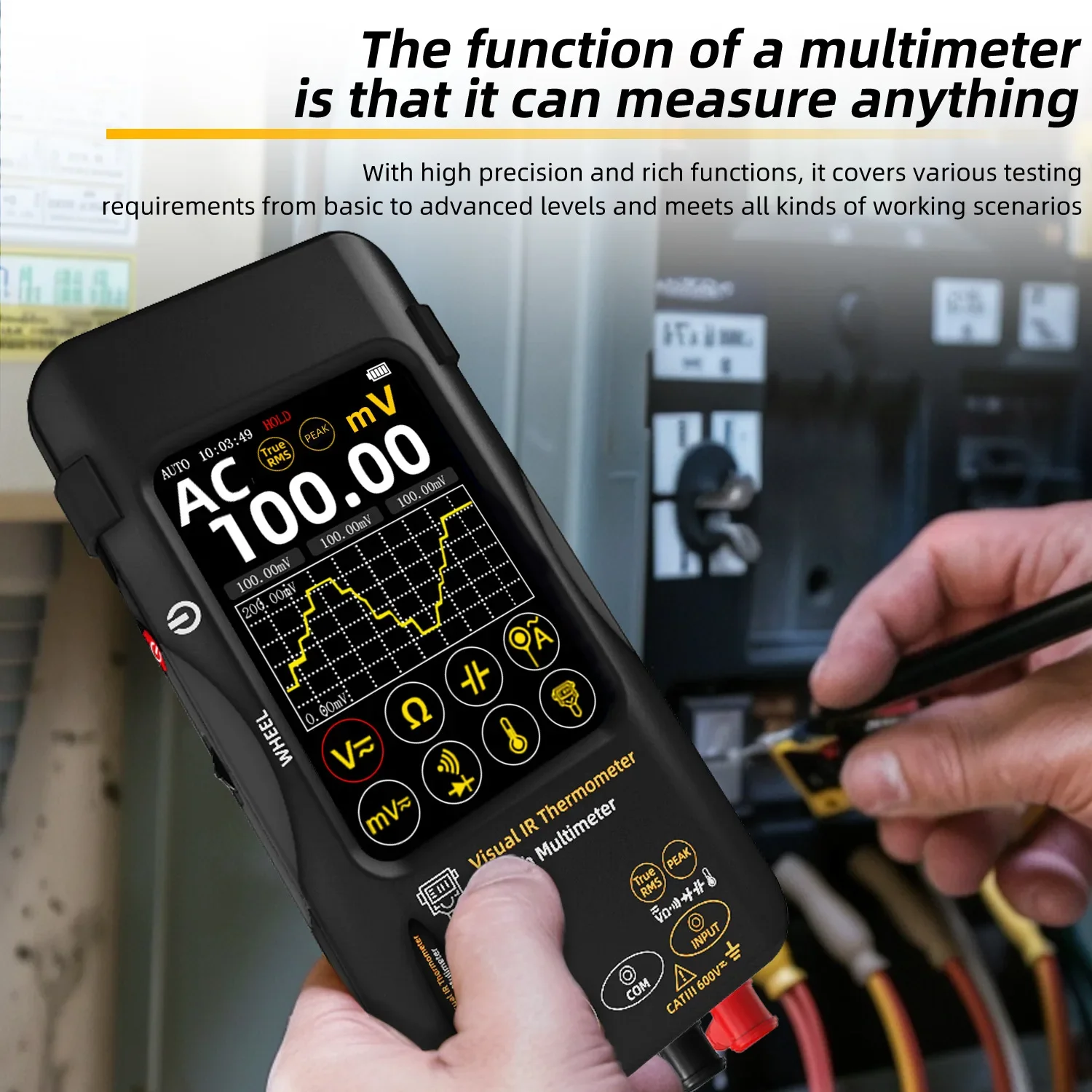 BSIDE infrared thermal imaging multimeter SH9 320x428 touch screen high definition thermometer electric floor heating detection