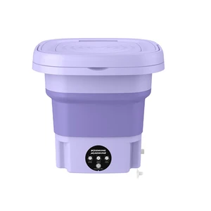 غسالة صغيرة قابلة للطي محمولة سعة 8 لتر مع مجفف دوار للملابس الداخلية سراويل غسالة منزلية غسالة صغيرة أفضل 8 آلات تجفيف ملابس صغيرة للمبيعات - No2