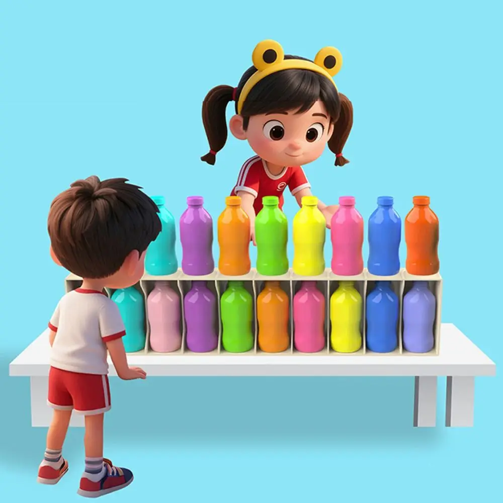 

Creative Bottle Matching Game Logical Thinking Early Education Montessori Color Sorting Toys Color Recognition Interactive