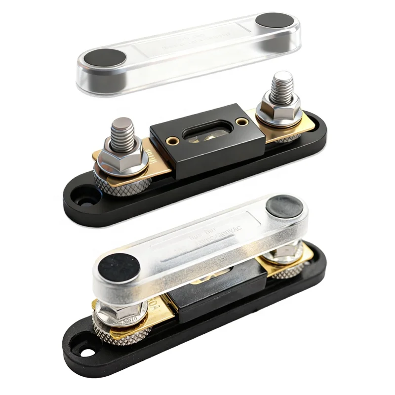 Heavy Duty Straight in ANL Fuse Holder for Automobiles and Ships  Copper 32V 30-500A Breaking Capacity  5/16 Inch Screw Terminal