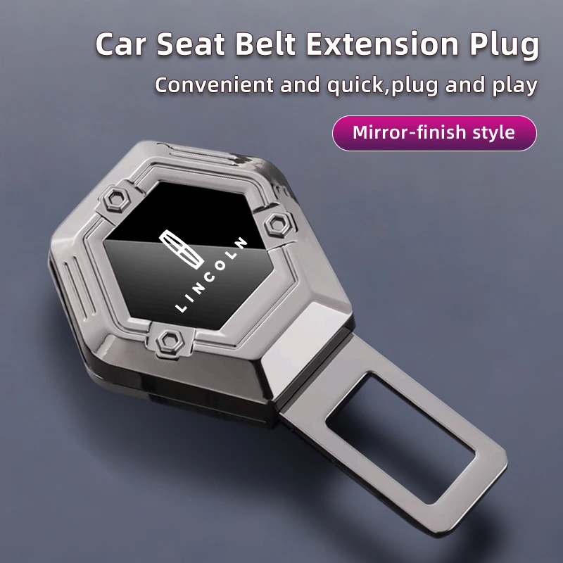 Hexagonal car seat belt buckle For Lincoln MKZ MKX Aviator Navigator Continental Corsair MKC MKT Nautilus Voyager