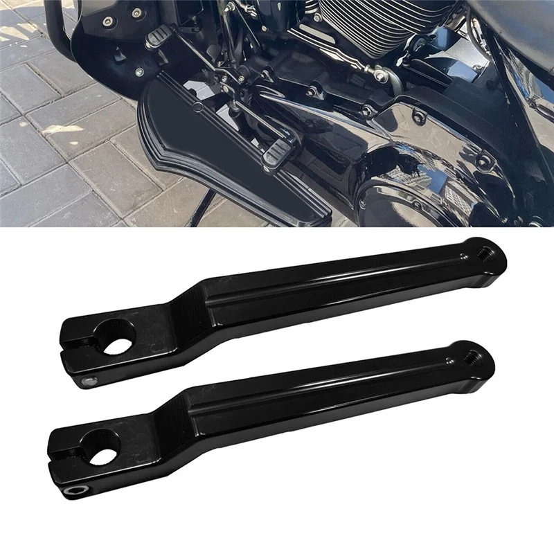 

2 PCS Heel & Toe Gear Shift Levers Black Aluminum Fit For Street Glide FLHXS Fat Boy Night Train-T61C