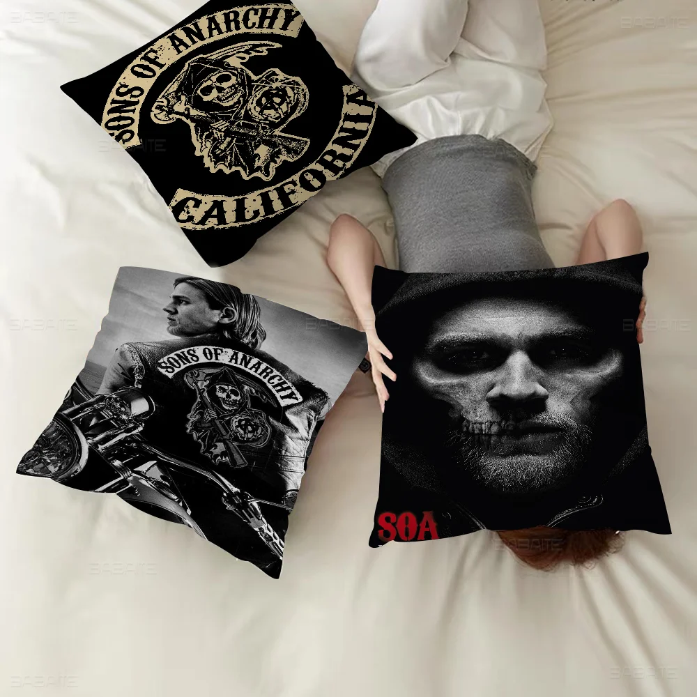 

Son Of Anarchy Maple Design Cushion Cover Happy Autumn Harvest Decor Holiday Decorati Pillow Cover