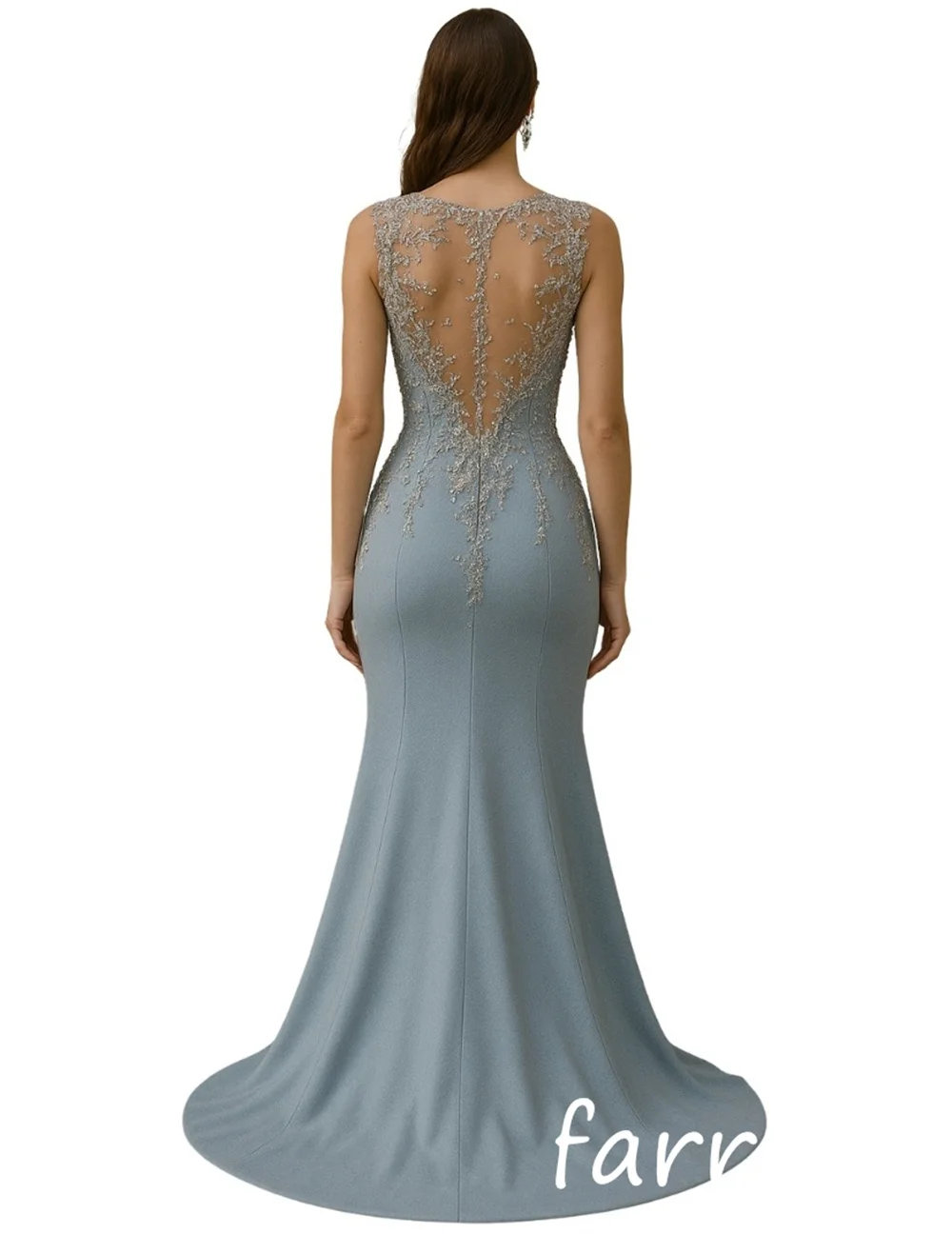 Customized Classic Exquisite Jersey Sequined Pleat Trumpet Sweetheart Long Dresses Bespoke Occasion Simple