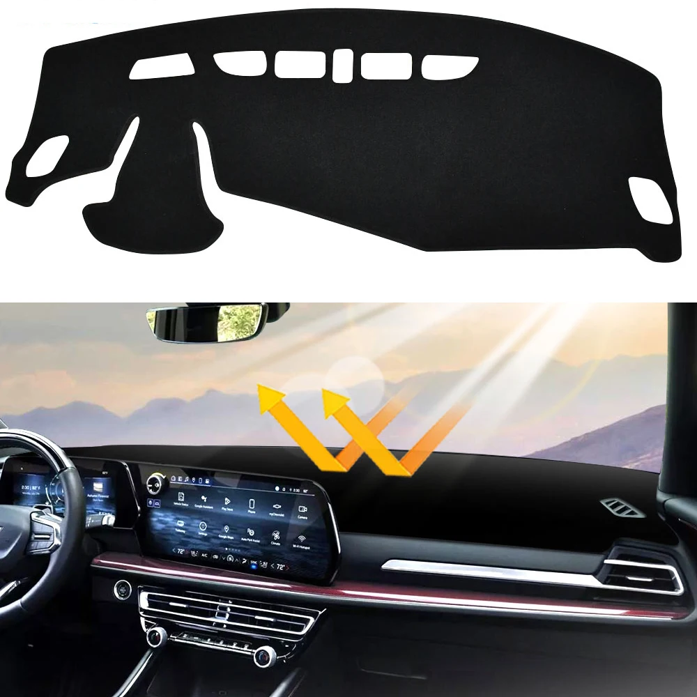 

Left Hand Drive for Chevrolet Trax 2024 2025 Car Dashboard Cover Dash Mat Sunshade Avoid Light Pad Anti-UV Carpet Accessories