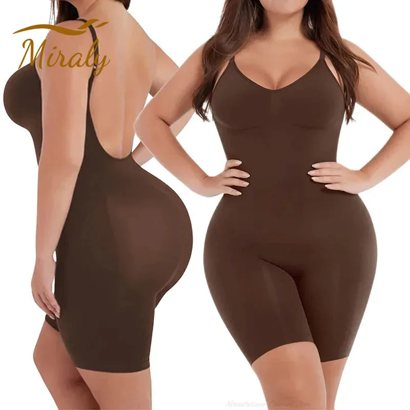 Nieuwe Hot Bodysuits Full-Covering Shapewear Dij Slanke Body Suit Met Lage Rug, Body Shaper, Rugloze Jumpsuit Naadloze Shapers Slanker