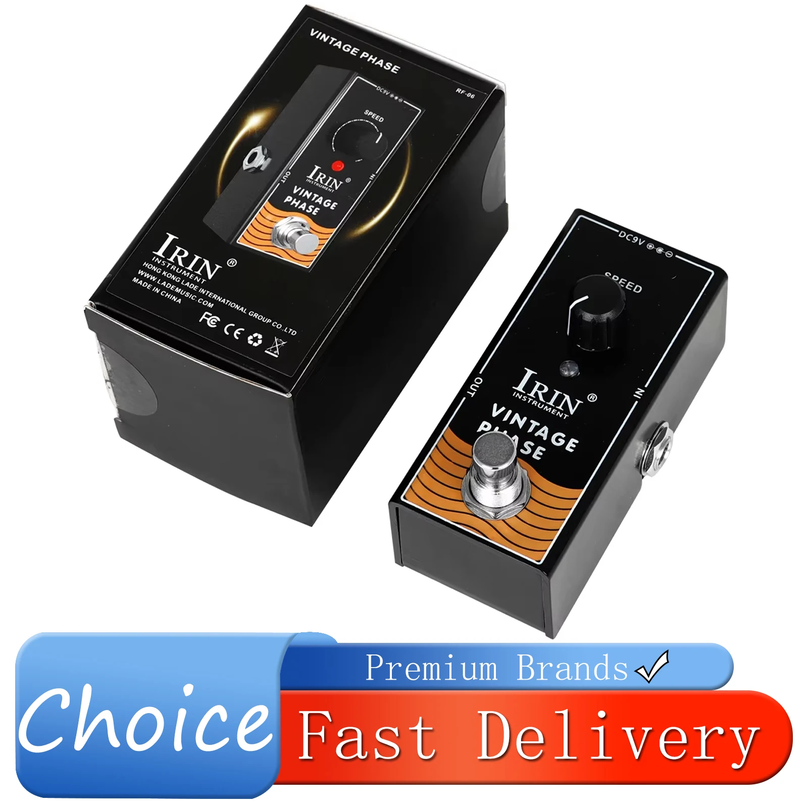 

IRIN RF-06 Classic Phase Electric Guitar Effect Pedal Classic 70's Phase Vintage Effect True Bypass Pedal Guitar Accessories