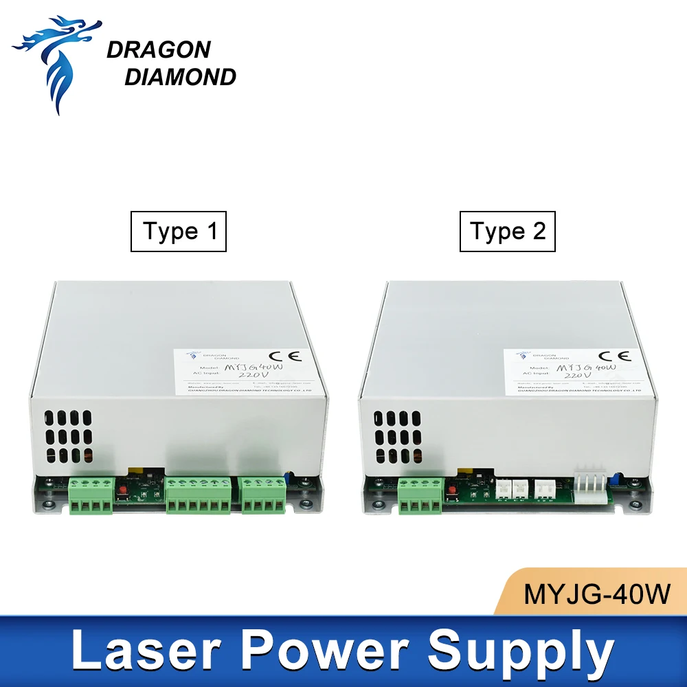 M40 40W Co2 Laser Power Supply LCD Display Support 110V/220V 115V/230V For Laser Tube Engraving Cutting Machine Original MYJG