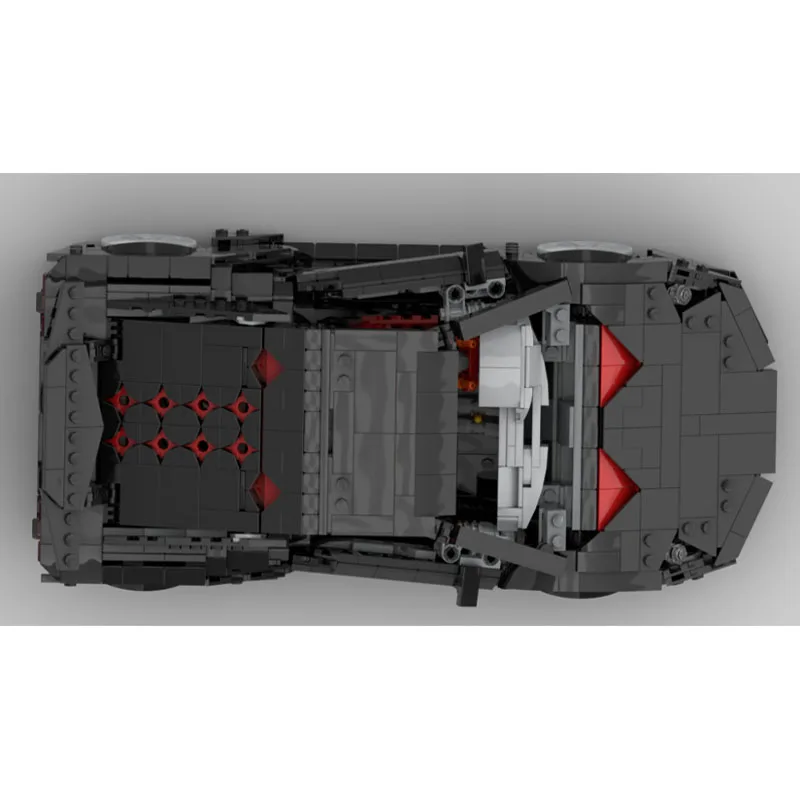 MOC-271931 New Classic Sports Iconic Black Supercar Building Block Model 1363 Parts MOC Educational New Year Christmas Toy Gift