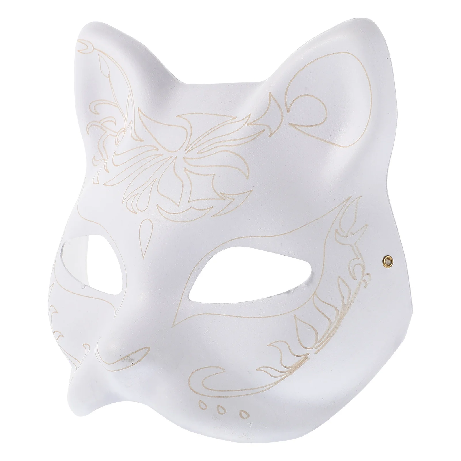 

Paper Cat Paintable Painting Blank White Mask Decorative Masks to Decorate Craft
