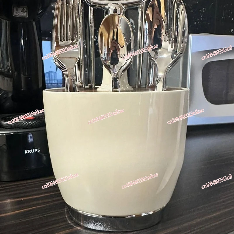 كريم الرياح المطبخ أدوات المائدة الفولاذ المقاوم للصدأ الرجعية مجموعة سكين شوكة حامل ملعقة