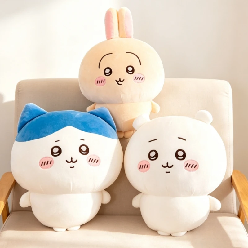 Kawaii Chiikawa Plush Doll Usachi Hachiware Self-deprecating Bear Plush Pillow Soft Stuffed Cushion Collectible Gift